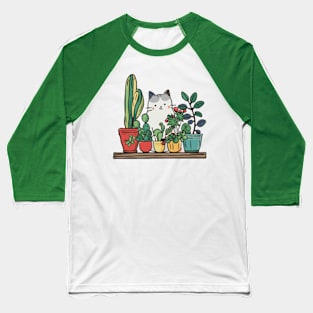 cats and plants Baseball T-Shirt